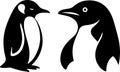 Penguin vector Tracing illustration silhouette