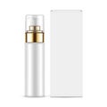 Blank Plastic Airless Pump Bottle With Golden Cover