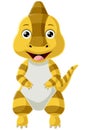 Cute baby parasaurolophus dinosaur cartoon Royalty Free Stock Photo