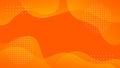 Orange background design with gradient wavy fluid shapes. Abstract wallpaper. Suitable for businesses selling banners, ads Royalty Free Stock Photo