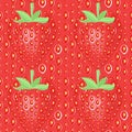 Vector seamless strawberry texture. Royalty Free Stock Photo