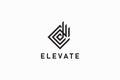 Elevate Logo Business Company Abstract Building Construction Branding Royalty Free Stock Photo