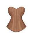 Brown woman corset Royalty Free Stock Photo