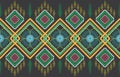 Ethnic monochrome seamless pattern. Background with Aztec geometric patterns. Print with a tribal theme