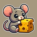 Mice Eating A chase vector illustration