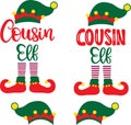 Cousin elf vector file for christmas holiday