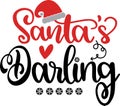 Santa s darling vector file for holiday, christmas holiday illustrator