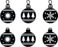 Christmas ornaments, christmas ball vector file for christmas holiday Royalty Free Stock Photo