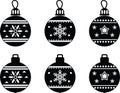 Christmas ornaments, christmas ball vector file for christmas holiday Royalty Free Stock Photo