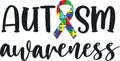 Autism awareness, autism puzzle, proud autism, autism day, vector illustration file