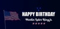 Happy Birtday Martin Luter King Jr. Stylish Text illustration Design