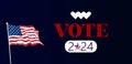 Vote Presidential Election 2024 Usa Text illustration Design