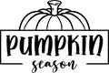 Pumpkin season, happy fall, thanksgiving day, happy harvest, vector illustration file Royalty Free Stock Photo