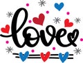 Love, xoxo yall, valentines day, heart, love, be mine, holiday, vector illustration file