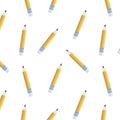 Vector pattern with graphit pencils. Royalty Free Stock Photo