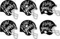 Proud granny football helmet, football love, proud football helmet family vector illustration file