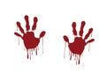 Blood hand print Royalty Free Stock Photo