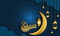 Islamic Background. Eid Mubarak Background. Ramadan Kareem Background.illustration of an Islamic background important days
