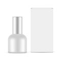 Blank Cosmetic Bottle With Paper Box. Packaging For Serum Royalty Free Stock Photo