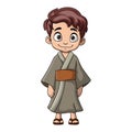 Cute boy wearing costume kimono Royalty Free Stock Photo
