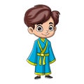 Cute boy wearing costume kimono Royalty Free Stock Photo