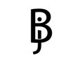 BJ or JB modern logo design