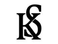 SK or KS letter modern logo design