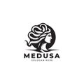 Medusa head logo symbol vector illustration Royalty Free Stock Photo