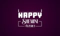 Trendy Text Styles for Happy Shemini Atzeret design