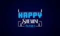 Trendy Text Styles for Happy Shemini Atzeret design