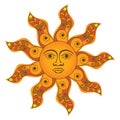 Happy Sinhala and Tamil New Year Sun Vector. Sri Lankan Happy New Year.