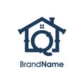 Modern Initial Q Home Plumbing Logo Royalty Free Stock Photo
