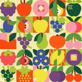 Seamless pattern with fruits Royalty Free Stock Photo
