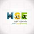 HSE Health Safety Environment Management Design Infographic for business and organization