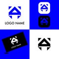 Exclusive monogram logo for business signs Royalty Free Stock Photo