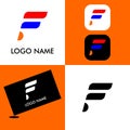 Modern and awesome illustration logo for company Royalty Free Stock Photo