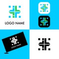 Vector logo design template for app, office or others Royalty Free Stock Photo