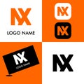 Amazing NX logo vector design for business Royalty Free Stock Photo