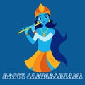 Janmashtami divine festival with puja aarti and sacred rituals Royalty Free Stock Photo