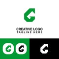 Simple G logo illustration for interior Royalty Free Stock Photo