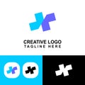 Awesome vector logo letter X. logo for industry Royalty Free Stock Photo