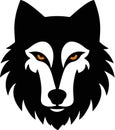 Wolf Head Logo Style Vector Silhouette Image Royalty Free Stock Photo