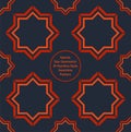 Islamic Star Geometric Al Hambra Style Seamless Pattern Royalty Free Stock Photo