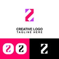 Nice logo graphic design with Z concept. Royalty Free Stock Photo