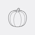 Modern Pumpkin Line Art Bundle Royalty Free Stock Photo