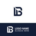 Creative B logo monogram for T-shirt brand. Royalty Free Stock Photo