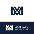 Very nice letter M logo template. Royalty Free Stock Photo