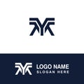 YM or MY logo template. Royalty Free Stock Photo