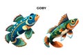 Goby Fish Vector Illustration: A Versatile Design Resource Royalty Free Stock Photo