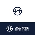 SH or HS logo template. Royalty Free Stock Photo